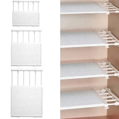Adjustable Closet Cupboard Storage Organizer Shelf Extendable Divider - Image 2