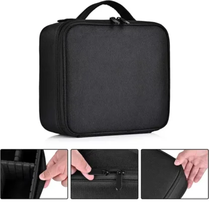 Large Make Up Vanity Case Storage Box Organizer Cosmetic Travel - Image 3