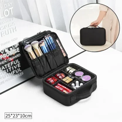 Large Make Up Vanity Case Storage Box Organizer Cosmetic Travel - Image 4