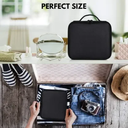 Large Make Up Vanity Case Storage Box Organizer Cosmetic Travel - Image 7