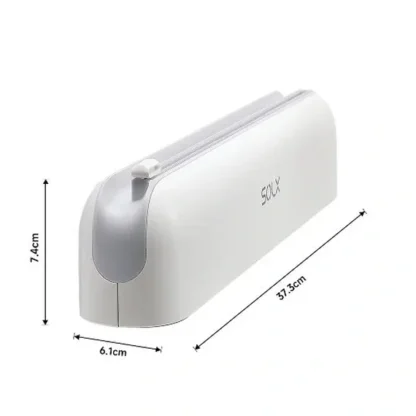 Durable Easy Use For Kitchen Plastic Wrap Dispenser With Sliding Cutter - Image 3