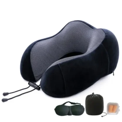 Memory Foam U-shaped Pillow Travel Neck Support