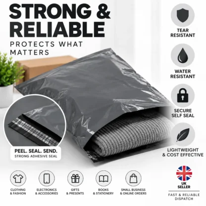 Grey Mailing Bags – Strong & Reliable