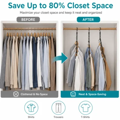 10 Pack Space Saving Hangers