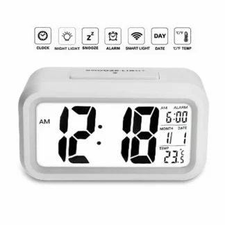 5.3 Inch Silent LED Digital Alarm Clock With Temperature And Date