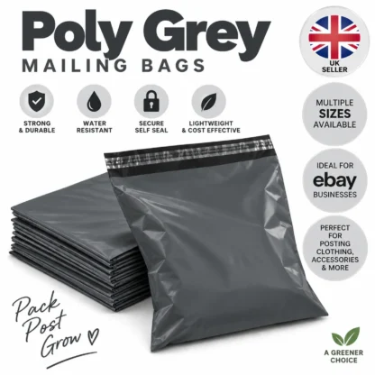 Poly Grey Mailing Bags