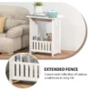 white narrow bedside table