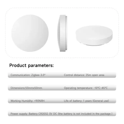 Tuya Zigbee Smart Push Button