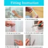 White Window and Door Screen Mesh Net for Bugs Mosquitoes Flies Insects Moths