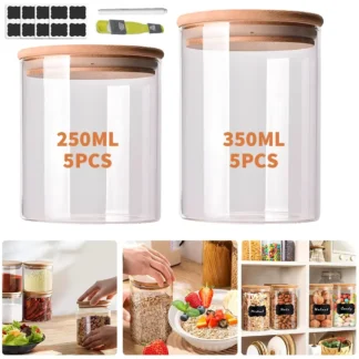glass storage jars