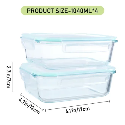 glass meal prep boxes
