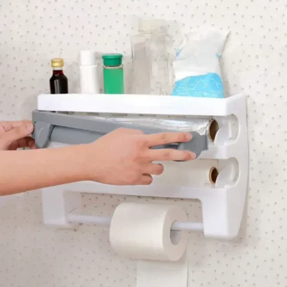 wall mounted cling film dispenser