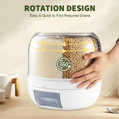 6-grid grain dispenser