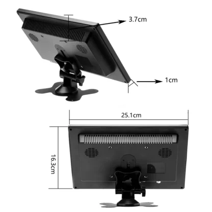 Podofo 10.1 Inch LCD Monitor