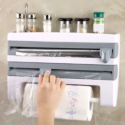 wall mounted cling film dispenser