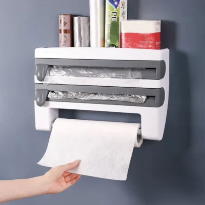 wall mounted cling film dispenser