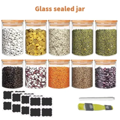 glass storage jars