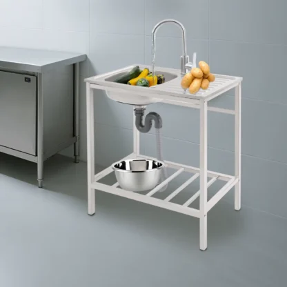 Freestanding Stainless Steel Sink