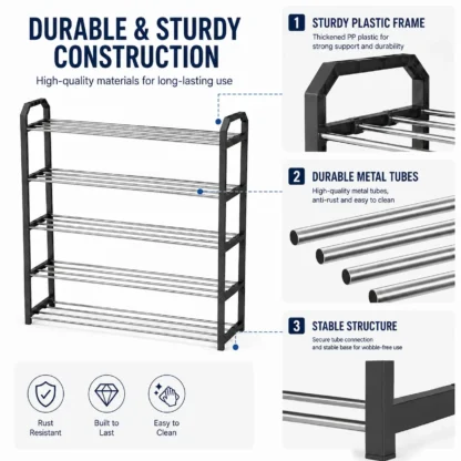 5 Tier Shoe Rack