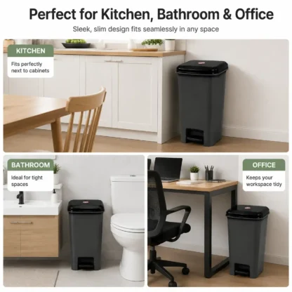 20L Slim Pedal Bin