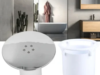 light grey Shower Drain Hair Catcher